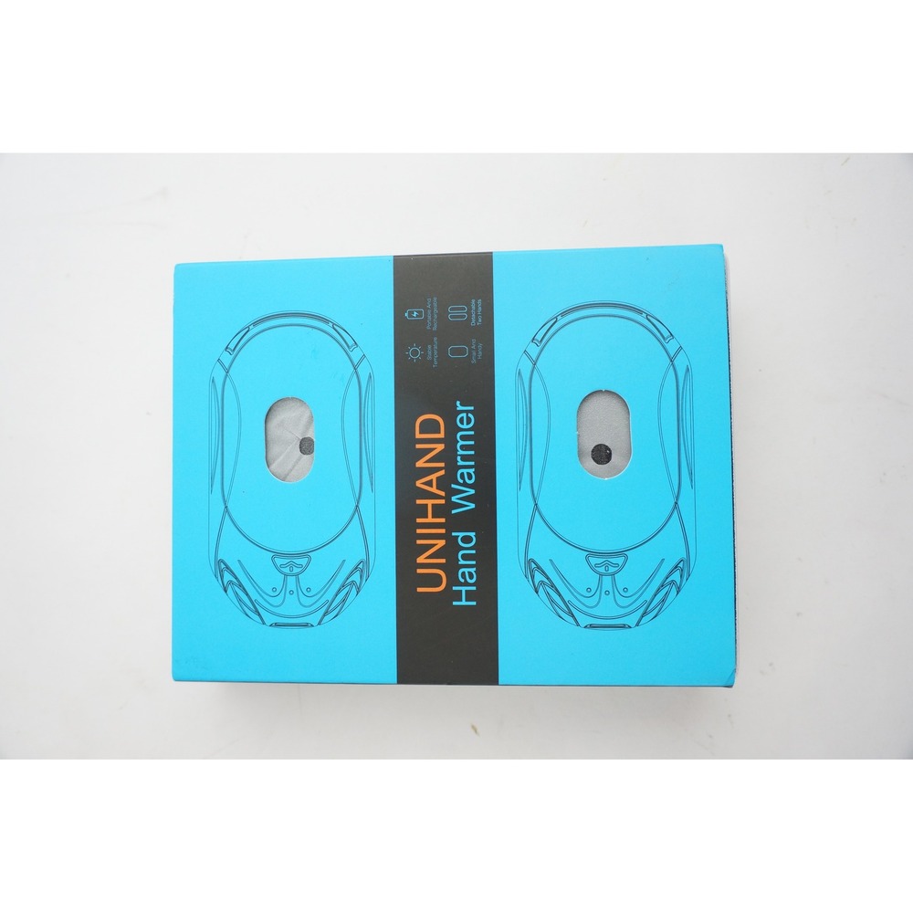 UNIHAND Hand Warmer Unisex OS Black Rechargeable Portable AOY-766 New